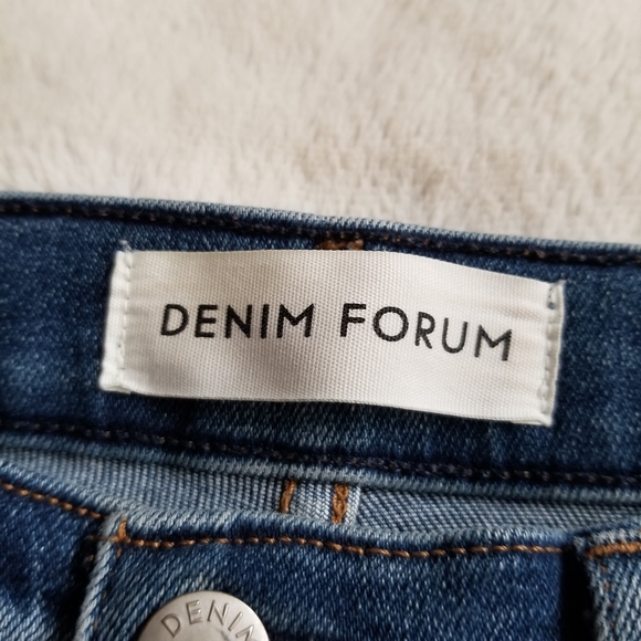 DENIM FORUM The Nico Mid Rise Skinny Crop Size 28 - Picture 6 of 16
